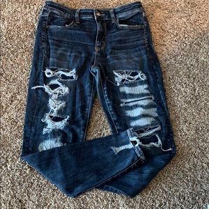 American Eagle distressed skinny jeans